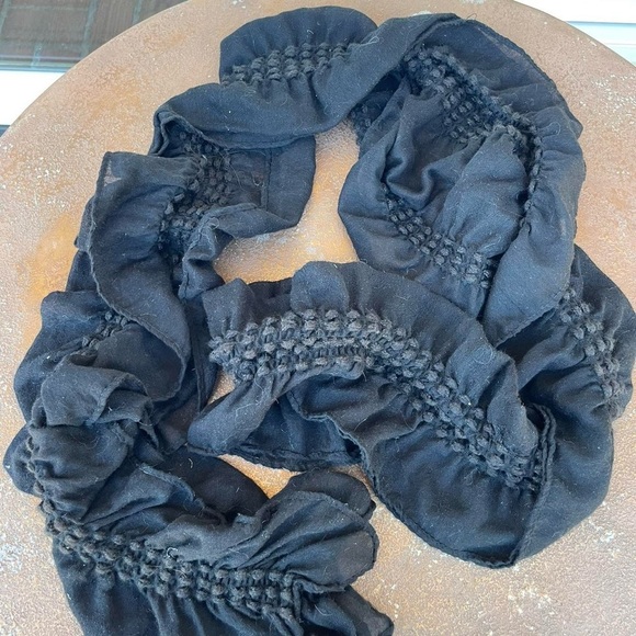 Free people Black chic ruffle scarf - Picture 4 of 4